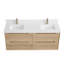 Meuble-lavabo mural avec lavabo et tiroirs-705598948