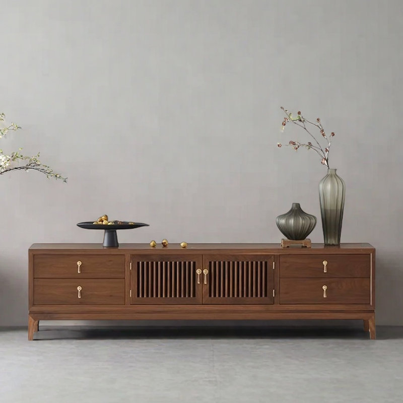 Nouveau meuble télé de style chinois, H 20,47 po x L 78,74 po x l 15,74 po
