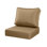 Ensemble de coussins de siège d'extérieur, coussins de mobilier de patio résistants à l'eau et à la décoloration de 24 po x 24 po avec housse amovible, coussin de siège et de dossier profond avec fermeture à glissière pour canapé modulaire de canapé de chaise, kaki
