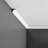 1.19'' H x 78'' W x 1.13'' D Plastic Crown