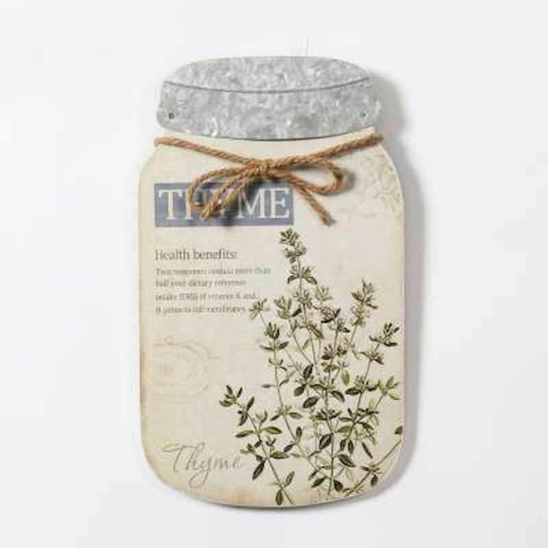 Décoration murale bouteille de thyme