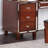 Traditional Formal Cherry Color Vanity Set w Stool Storage Drawers 1pc Bedroom Furniture Set Tufted Seat Stool-653544442