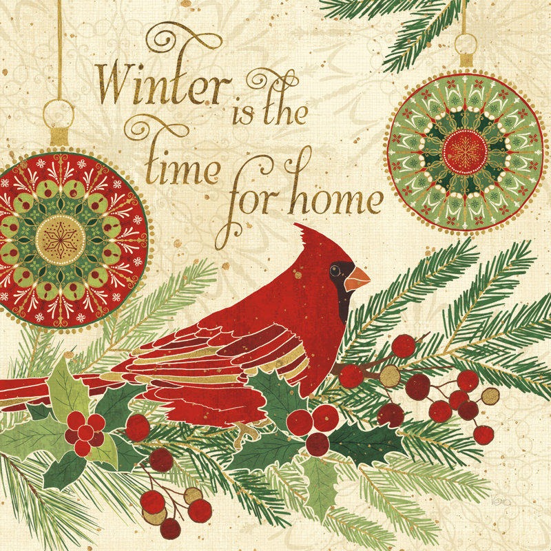 Winter Feathers V by Veronique Charron - Wrapped Canvas Art Prints, 51cm H x 51cm W x 3.8cm D