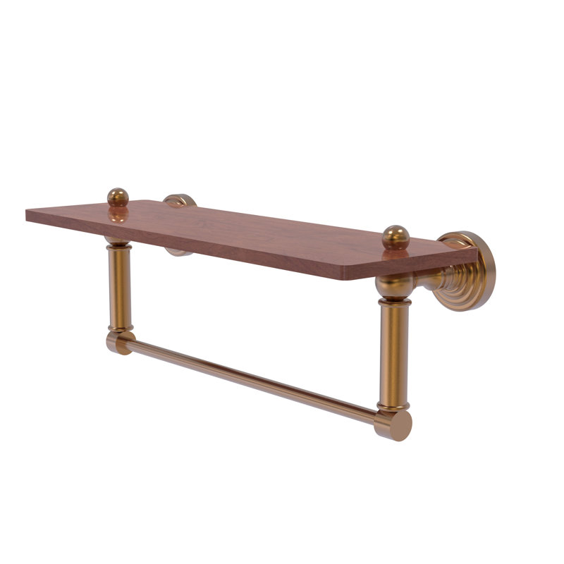 Tablette avec porte-serviettes Beresford, Bronze brossé, H 5 po x l 16 po x P 5 po