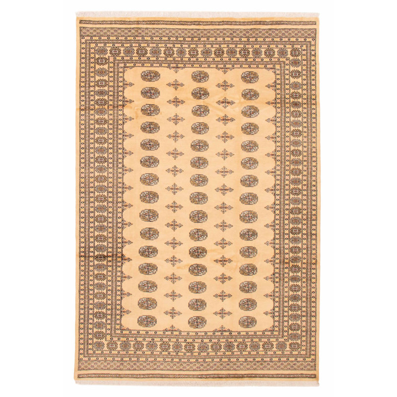 Tapis beige Finest Peshawar Bokhara 6 pi 8 po x 10 pi 0 po