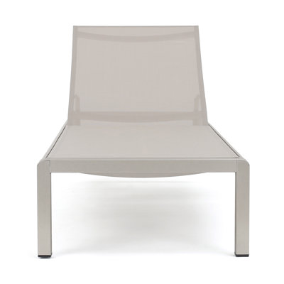 Esteban Outdoor Metal Chaise Lounge