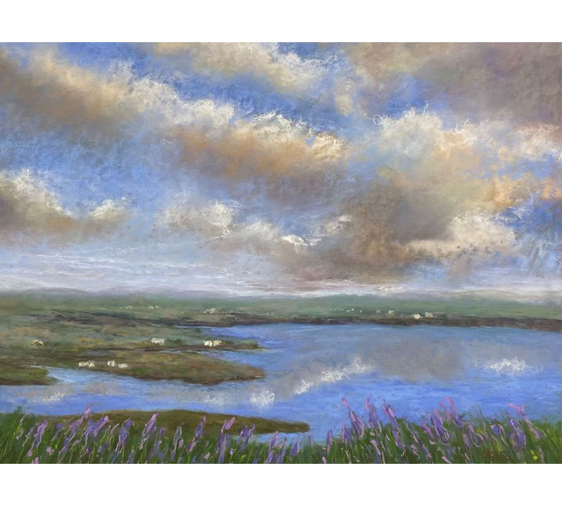 Irish Skies Print by Dina Gardner, 18" H x 24" W x 1.5" D, Wrapped Canvas, No Mat