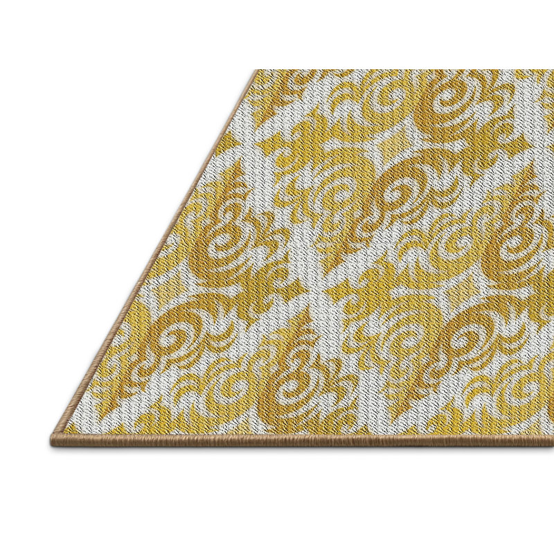 Krehbiel Damask Indoor Rug, Rectangle 2' x 4'