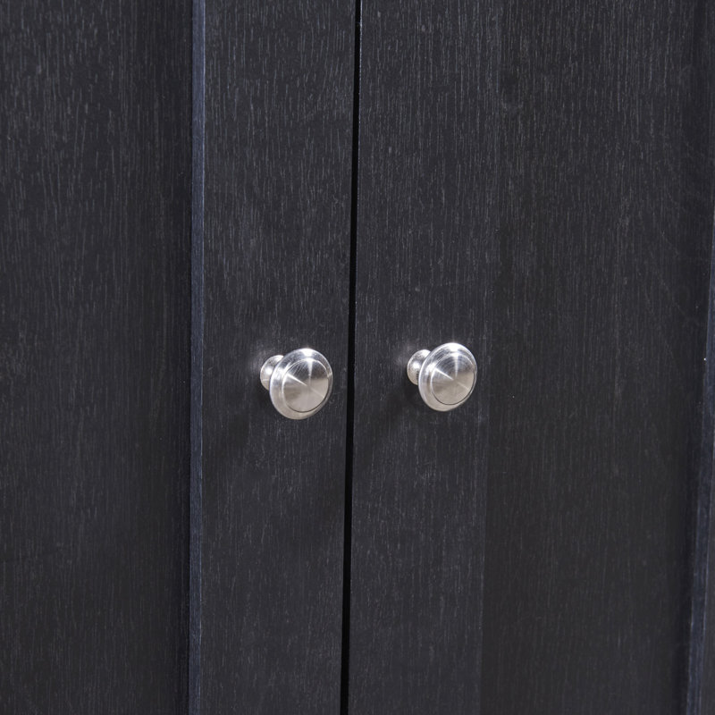 Armoire de rangement 70,7 po 70 po, Noir