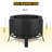 26" Smokeless Fire Pit with Ash Tray Base, Wood Burning Firepit with Adjustable Foot&Fire Poker,Smokeless Outdoor Fireplace with Dust Bag, Outdoor Fire Pits for BBQ,Bonfire,Camping