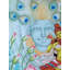Meerabai dans la dévotion du dieu Krishna | Peinture murale du Kerala par Vishnu Shreedhar