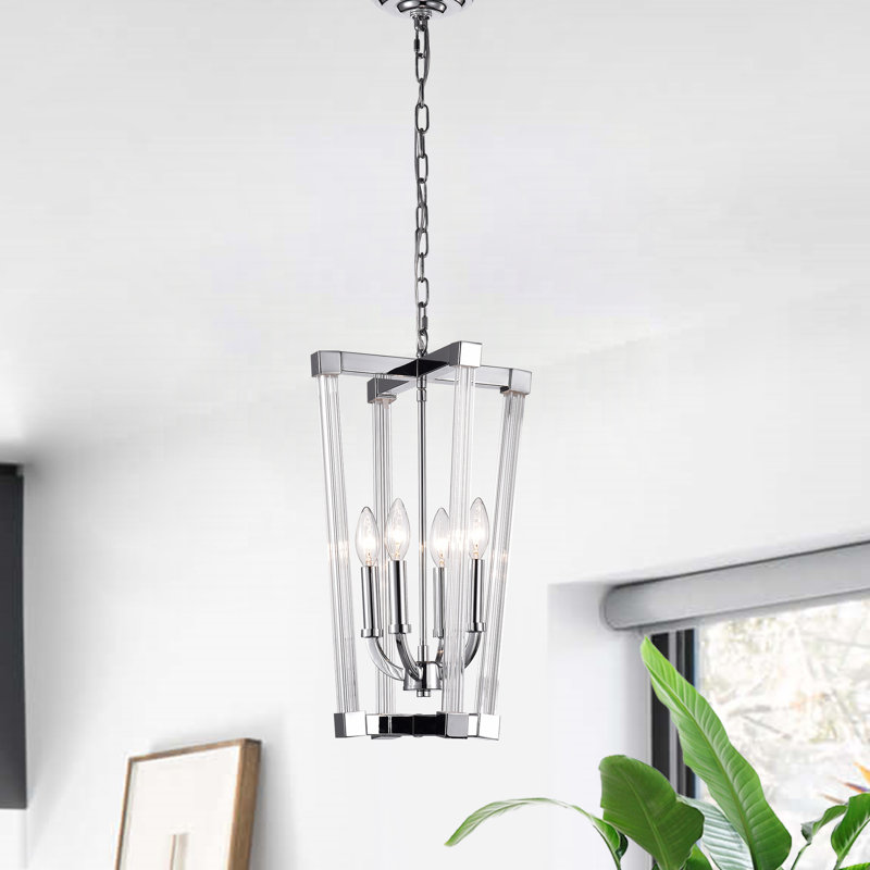 Hebden 4 - Light Geometric Chandelier