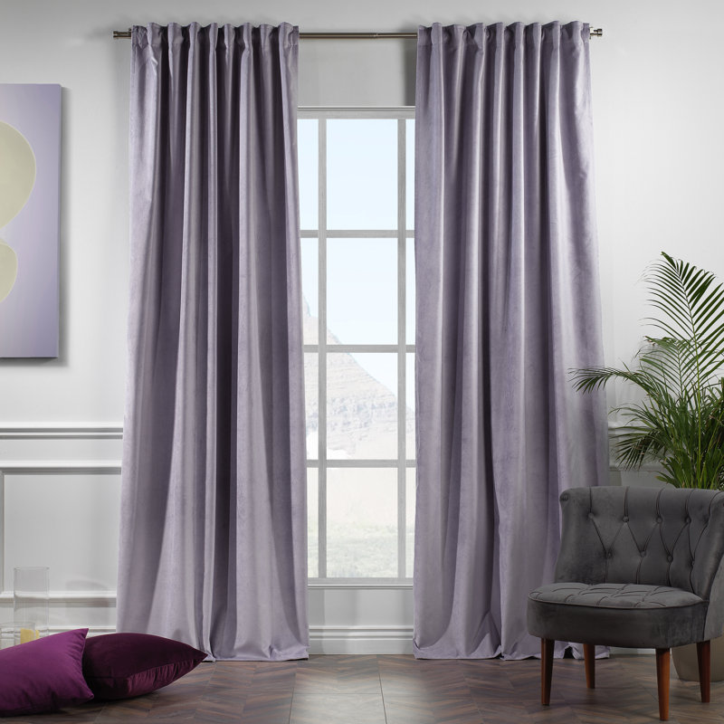 Decorative Double Panel in Matt, Extra Wide X Extra Long, L 52 po x L 95 po, 72 lavande