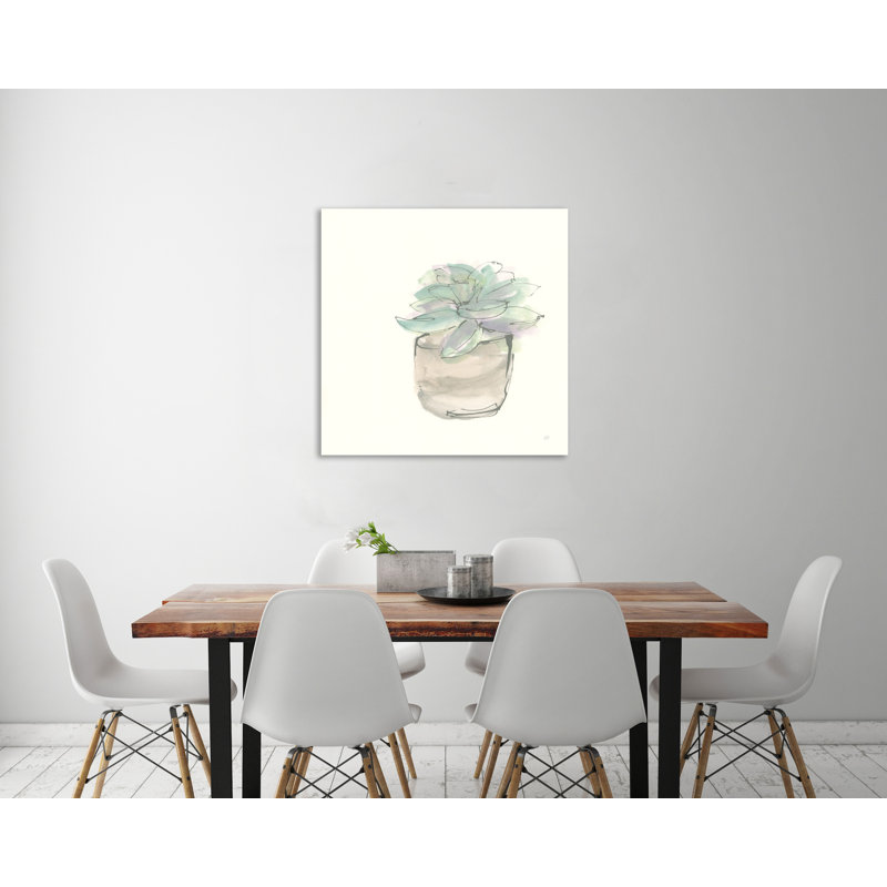 "Succulent IV", toile tendue par Chris Paschke, H 18 po x l 18 po x P 1,5 po