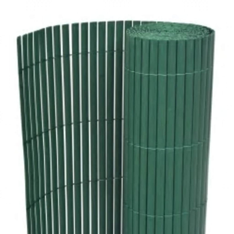 Double-Sided Garden Fence Privacy Barrier, 90 x 400 cm, Green