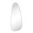 Trequan 40" x 18" Chrome Asymmetrical Bathroom Vanity Mirror Irregular Shaped Wall Mirror-1966703655-1966703659
