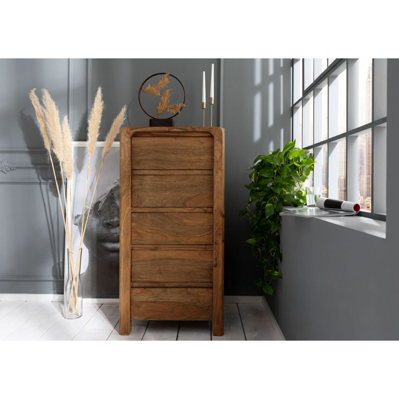Bueno 60cm W 5 - Drawer Chest of Drawers, Brown
