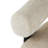 Jessa Polyester Curved Back Beige Accent Chair with Black Wood Support