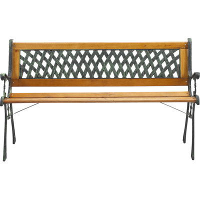 Manufactured Wood/Metal Outdoor Bench