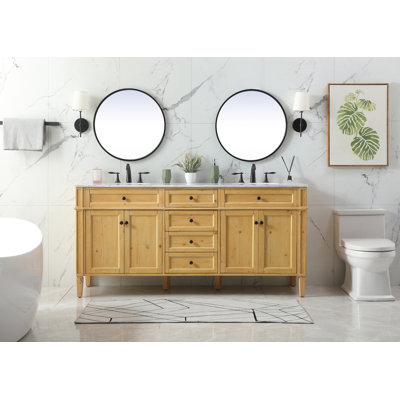 Ensemble de meuble-lavabo double 72 "Rivers