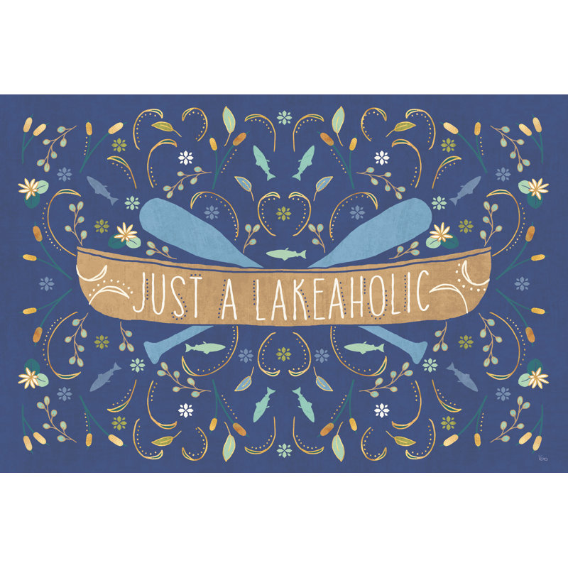 Otomi Lake I by Veronique Charron - Wrapped Canvas Typography, 20cm H x 30cm W