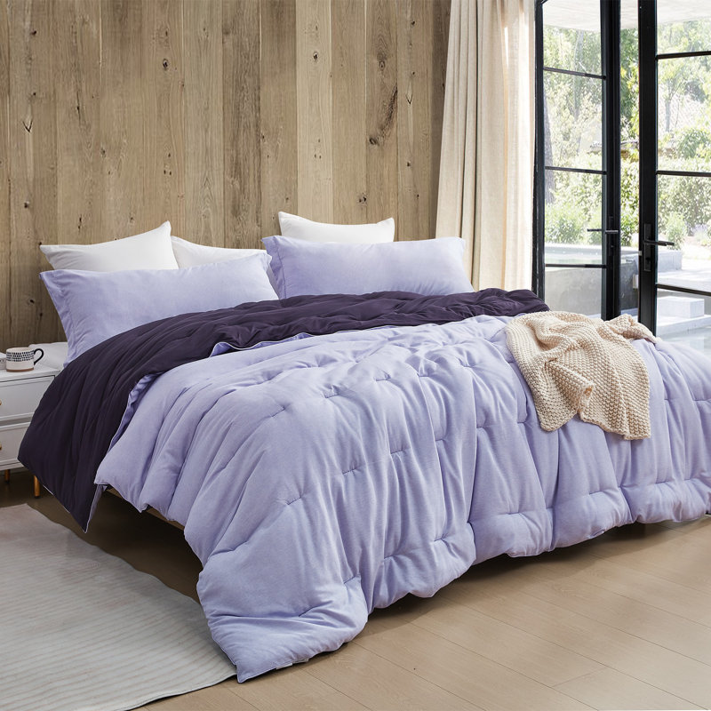 Lavender Yoga Pants Coma Inducer Oversized Lightweight Comforter Set, Twin Extra Long Comforter + 1 Standard Sham