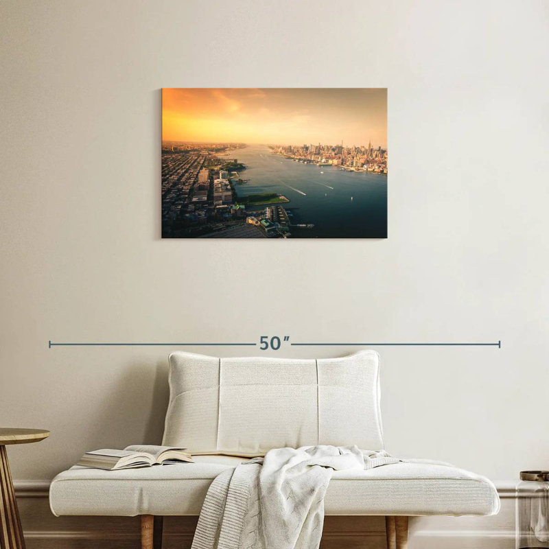 Hudson River From Above I, 20" H x 30" W