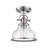 Grant 1-Light Brushed Nickel Semi-Flush Mount Light