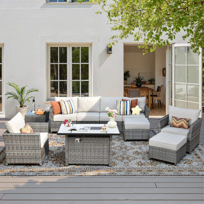 Cassville 6 - Person Patio Conversation Set with Cushions