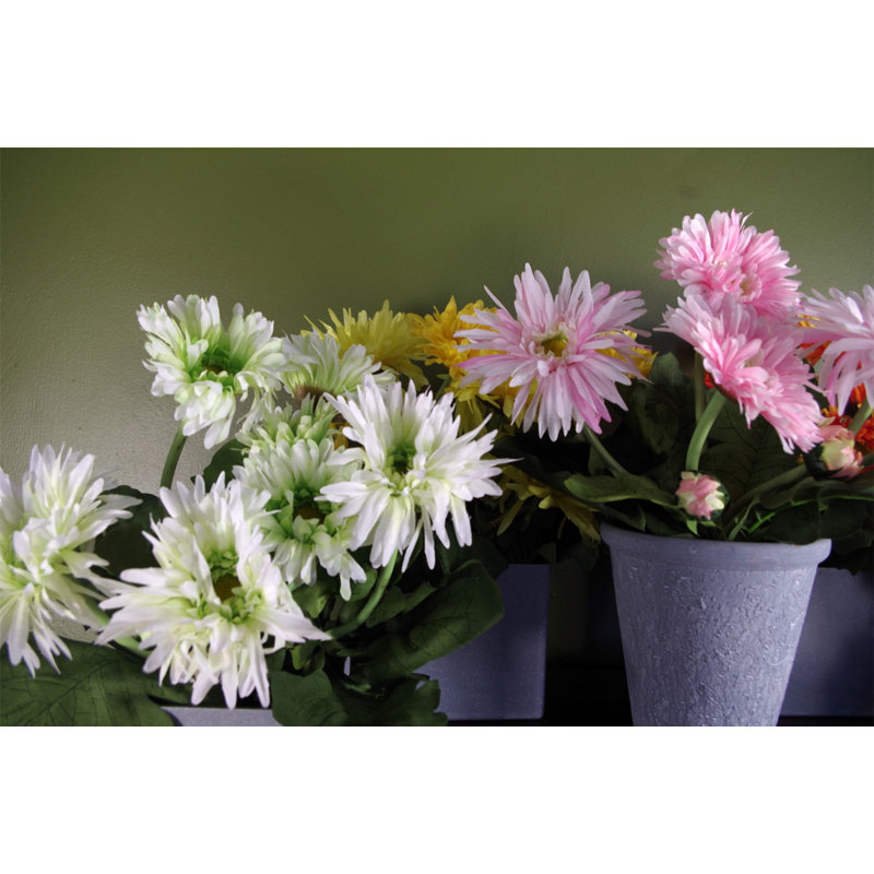 Plastic, Silk Artificial Arrangement in Pot