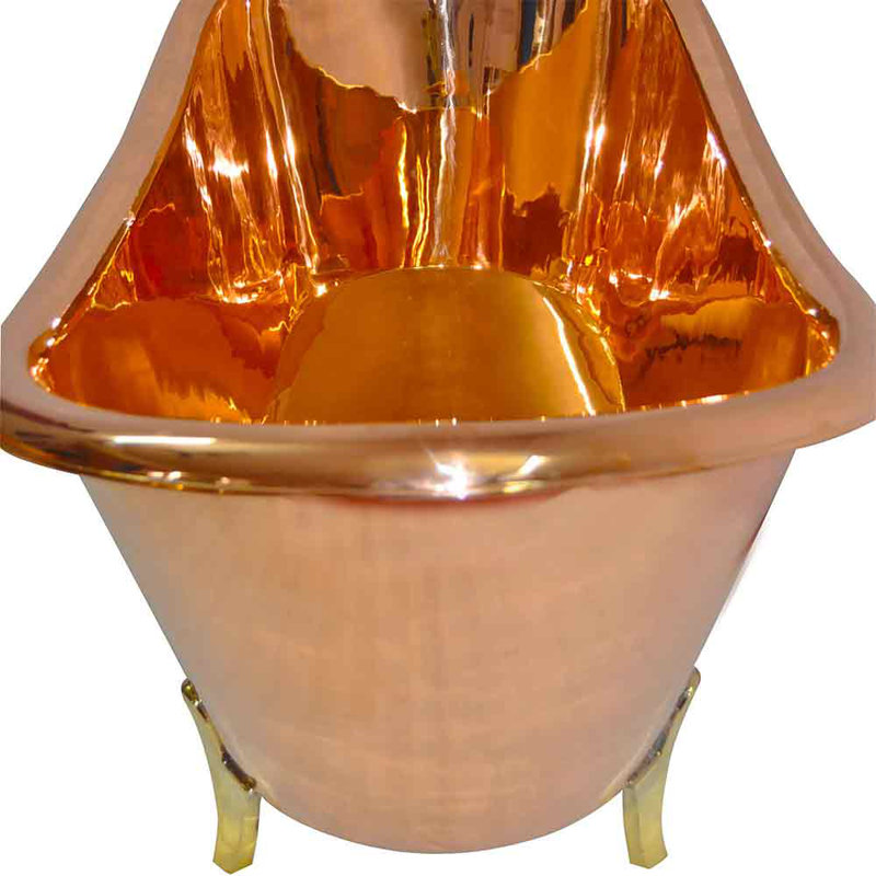 Copper Bathtub 1650mm x 787mm Soaking Copper Bathtub