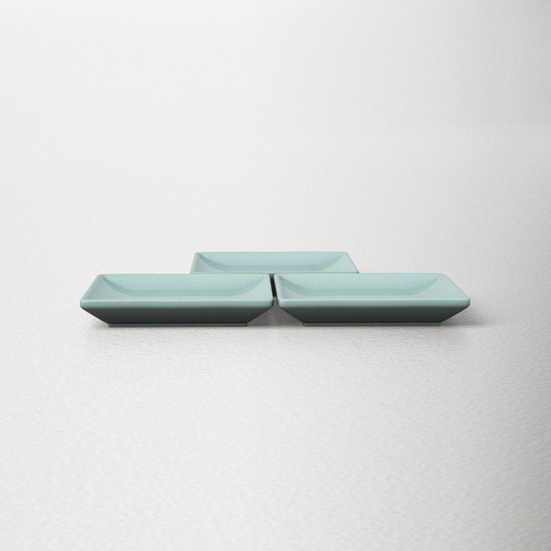 AllModern Borgen Stoneware Condiment Server, Pale Jade