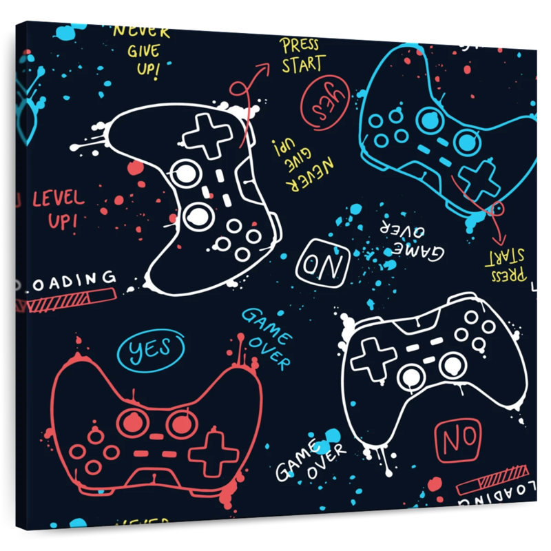 Senne Video Game Over Pattern, 10" H x 10" W