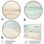 Minimalisme plage paysage V - nautique et plage métal Art mural salon-1661707955