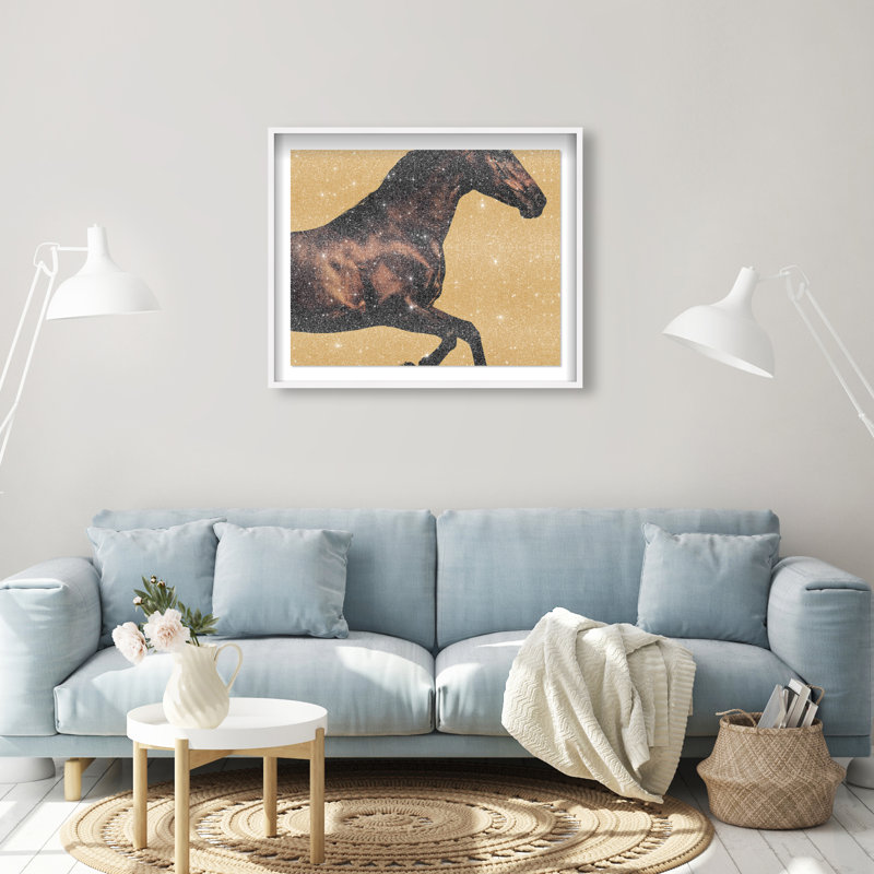 Hue Equine II Framed Graphic Art, 25.5"H x 31.5"W, White Shadowbox
