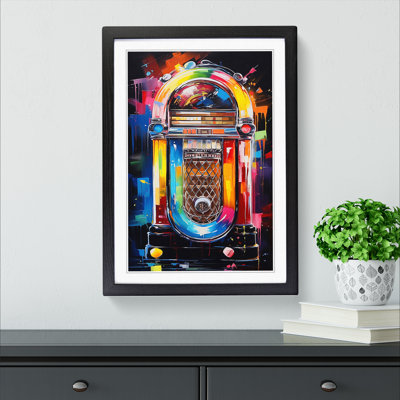 Jukebox Abstract Framed Print