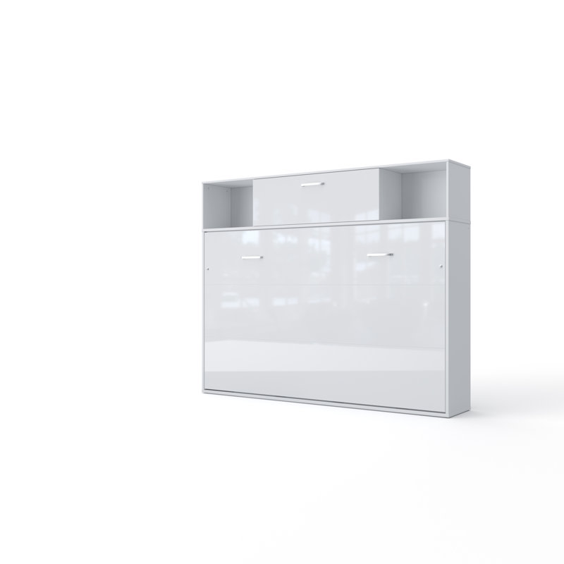 Bathurst DE Size - 120 X 200 Cm Storage Bed, White/White Gloss