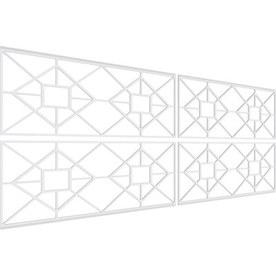 36.25'' H x 94.5'' W x 0.375'' D Expanded Cellular PVC Wainscot Paneling
