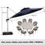Legend 4m Cantilever Parasol With Base-1057803917
