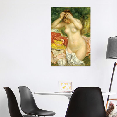 Bather Arranging Her Hair, 1893 by Pierre-Auguste Renoir - 1 Piece Wrapped Canvas Painting