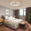 50cm Dimmable Crystal Ceiling Fan with LED Light and Remote Control and APP-451401822
