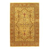 Hand Woven Cotton and Wool Oriental Area Rug