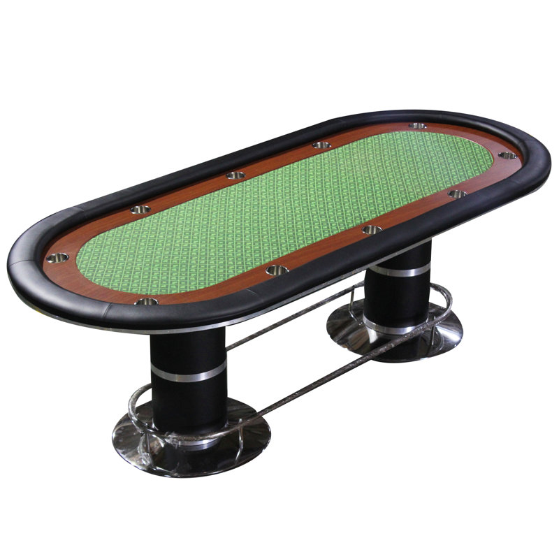 Table de poker pliable pour 10 joueurs 96 po INO Design, Vert