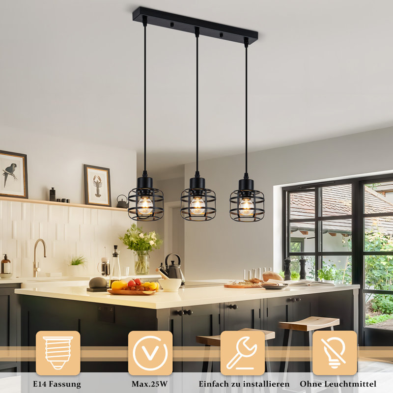 3 - Light Stainless Steel Bell Pendant