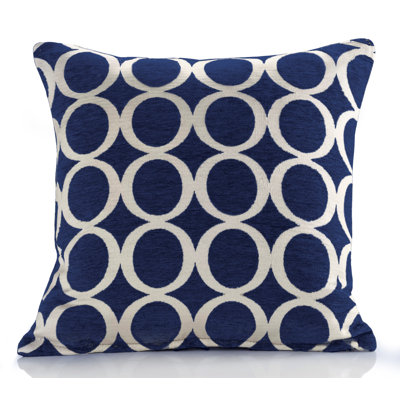 Broward Feathers Geometric Cushion with Filling