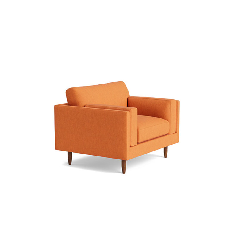 Skinny Fat Chair, Performance Weave - Carrot
