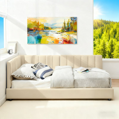 Full Size Sofa Bed With Tufted Design