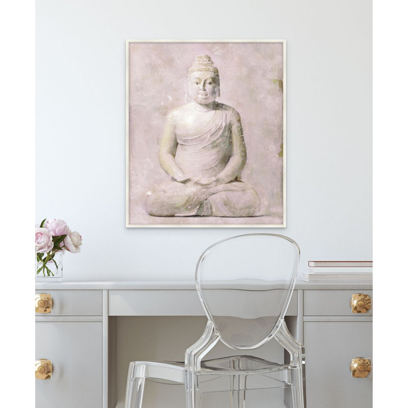 Meditate 1 Framed Print Canvas, 57.16" H x 48.16" W