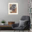 «Palm Leaf Mosaic Design» par Little Dean, impression sur bois encadrée-101166362