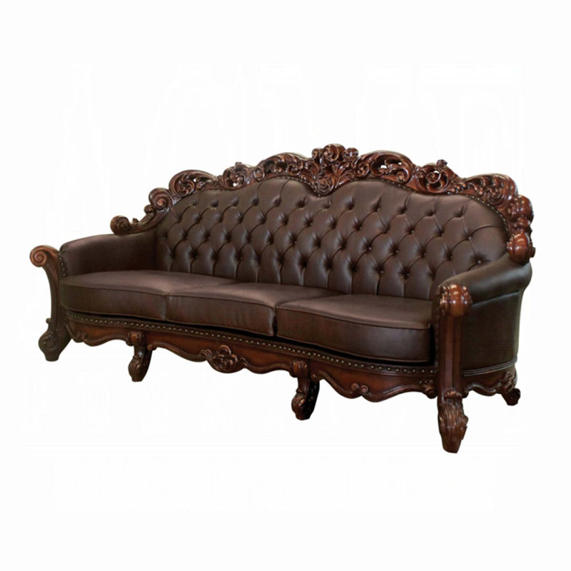 Haslet Rolled Arm Sofa, Cherry, Cherry, 52" H x 96" W x 42" D